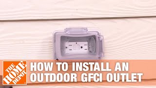 how to install an outdoor gfci electrical outlet | the home depot