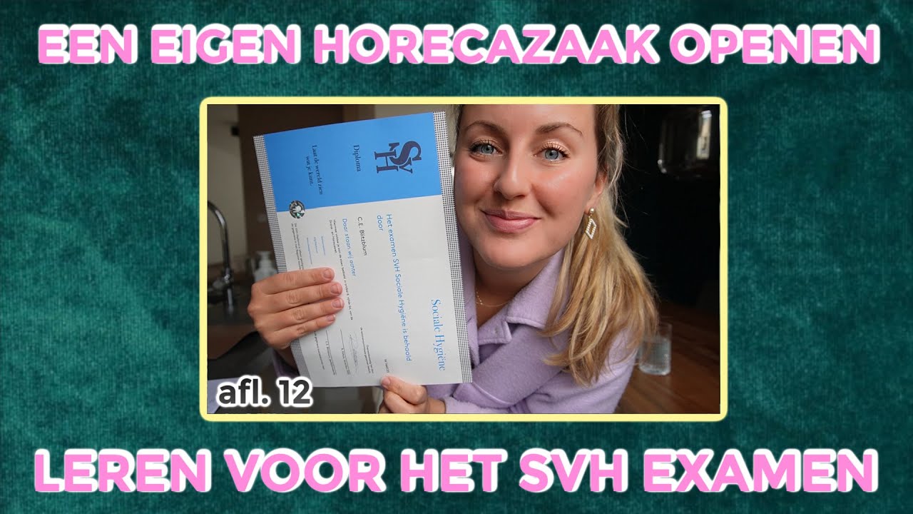 SVH EXAMEN 🤓 + MENUKAART KLEUREN & PAPIER UITZOEKEN 😍🍴 | VAN DROOM TOT WERKELIJKHEID | afl. 12