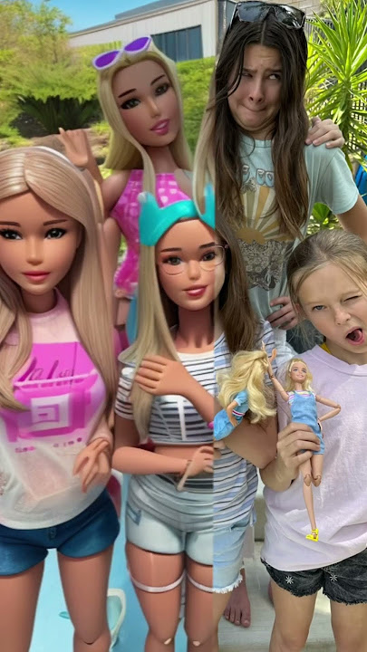 Barbie friends with @thejohnsonfam 💅 #barbie #barbiegirl #friends #sisters #trending #challenge