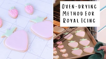 How To Dry Sugar Cookies In The Oven | Glossy Royal Icing
