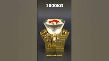 BLENDER SIMULATION GLASS Cone Drop on 10000 Cubes Episode 6 #Shorts