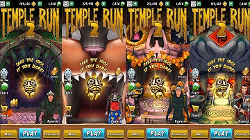 Temple Run 2 Spooky Summit Vs Haunted Harvest Vs Spirits Cove Vs LJ Lantern Festival Maps