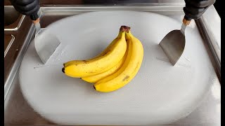 banana ice cream rolls- أيسكريم على الصاج بالموز