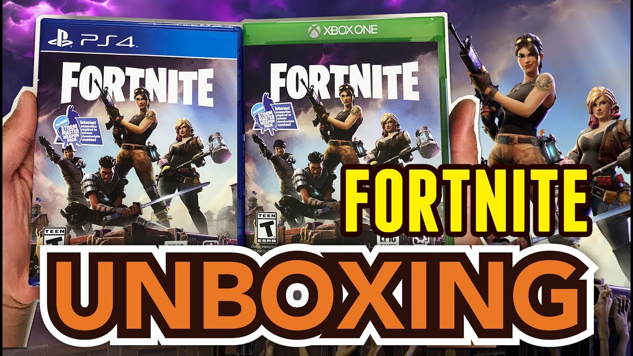 Fortnite Ps4xbox One Unboxing Youtube