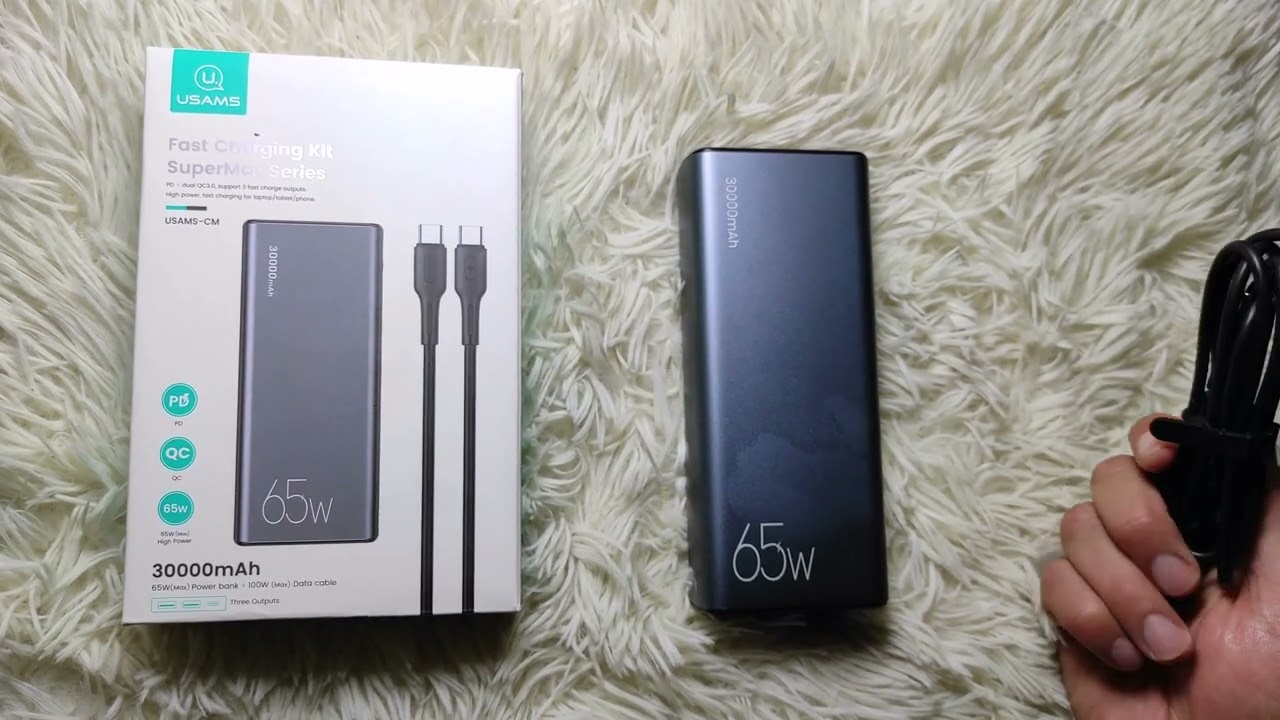 30000mAh Power bank Review! (USAMS 65W) 