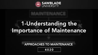 4020 – 01 – Understanding the Importance of Maintenance