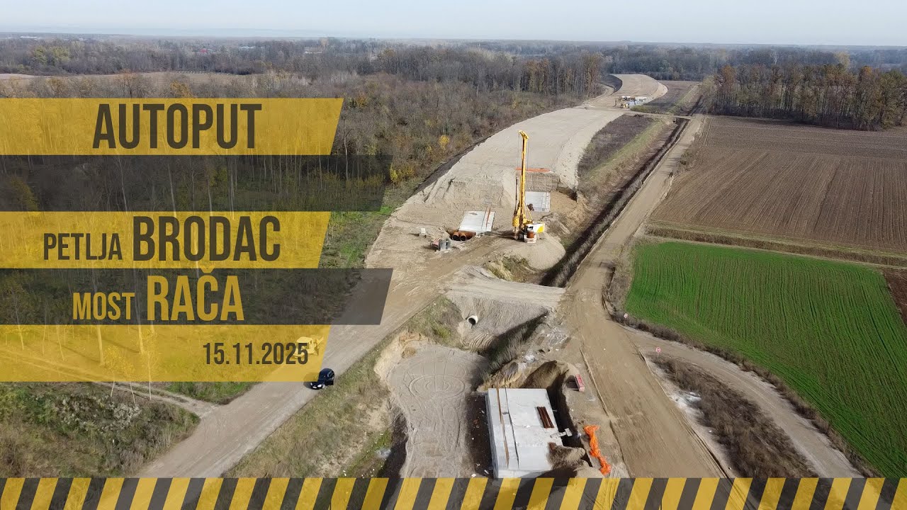 Autoput, petlja Brodac - Most Rača (15.11.2025)