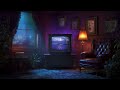 Gothic TV Parlor | Noir Living Room Ambience | Midnight Lounge Vintage Background