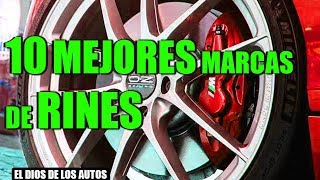 10 MEJORES MARCAS DE RINES / LLANTAS / - YouTube