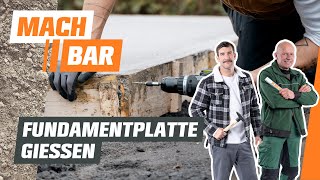 Fundamentplatte gießen – Bodenplatte für dein Gartenhaus selber bauen | OBI