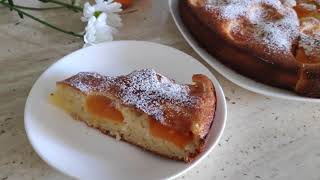 Творожный пирог с абрикосами / Curd pie with apricots