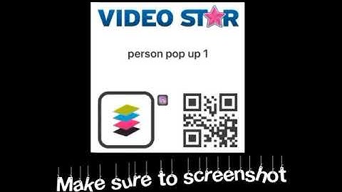 How to do the PERSON pop up transition on Video Star!
