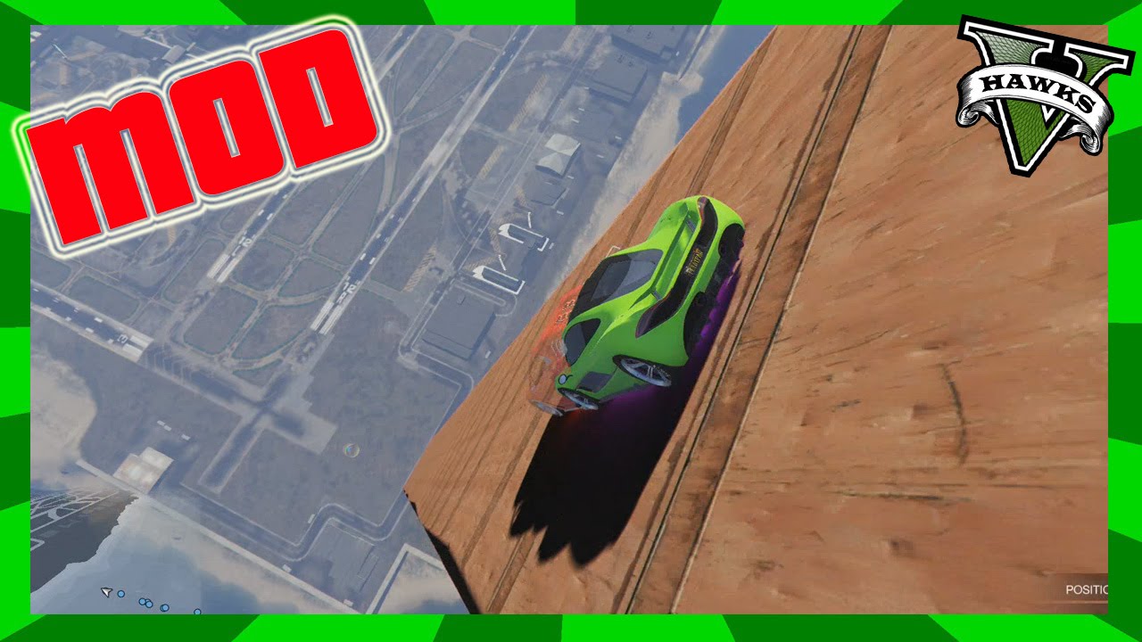 GTA 5 Modded Custom Race - MEGA Ramp (Grand Theft Auto 5 Race Link ...