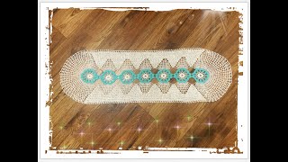 Crochet table runner 36" long