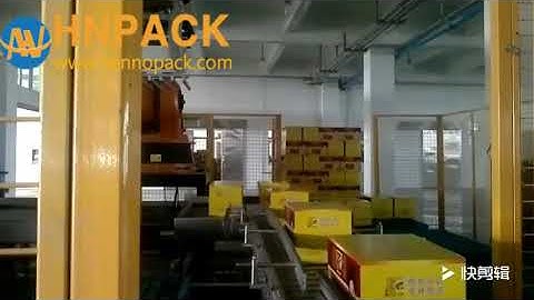 Hennopack kuka robotic palletizer system for carton box stacking