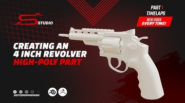 Creating a Realistic High Poly Model of a 4 Inch Revolver for Games: Part 1