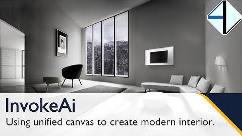 InvokeAi - Using unified canvas to create modern interior