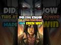 Did You Know This Attack Titan Power Made Eren Win? | Anime BLAH