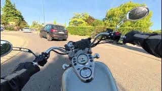 Shadow vt 125 ride L'isle sur la Sorgues, passage devant l'hotel de Patrick Bruel, Le Thor.