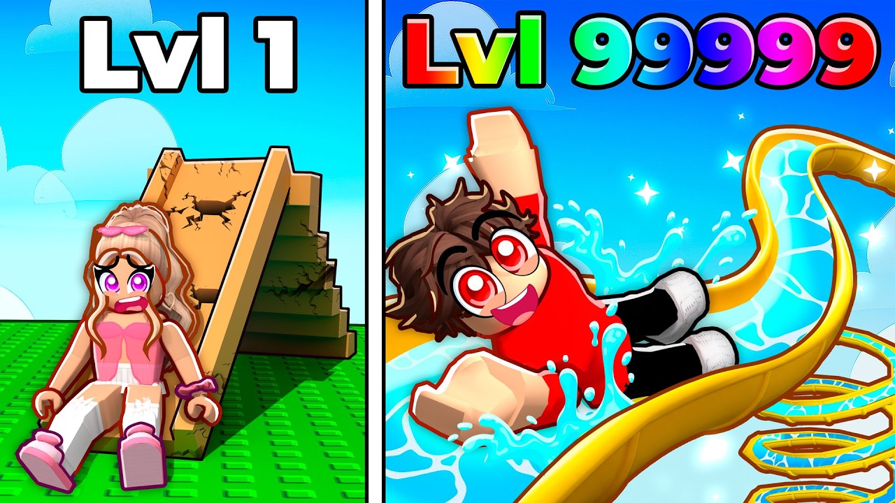Spending $9,382,495 To Build The TALLEST WATER SLIDE In Roblox...