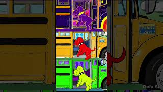 Smart Dog - Riding a school bus 🚌🚌🚌 #capcut #disney #audio #cartoon #video #funny