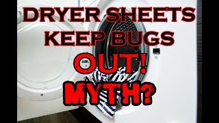 DRYER SHEETS KEEP BUGS AWAY - Myth May - Ep. 31