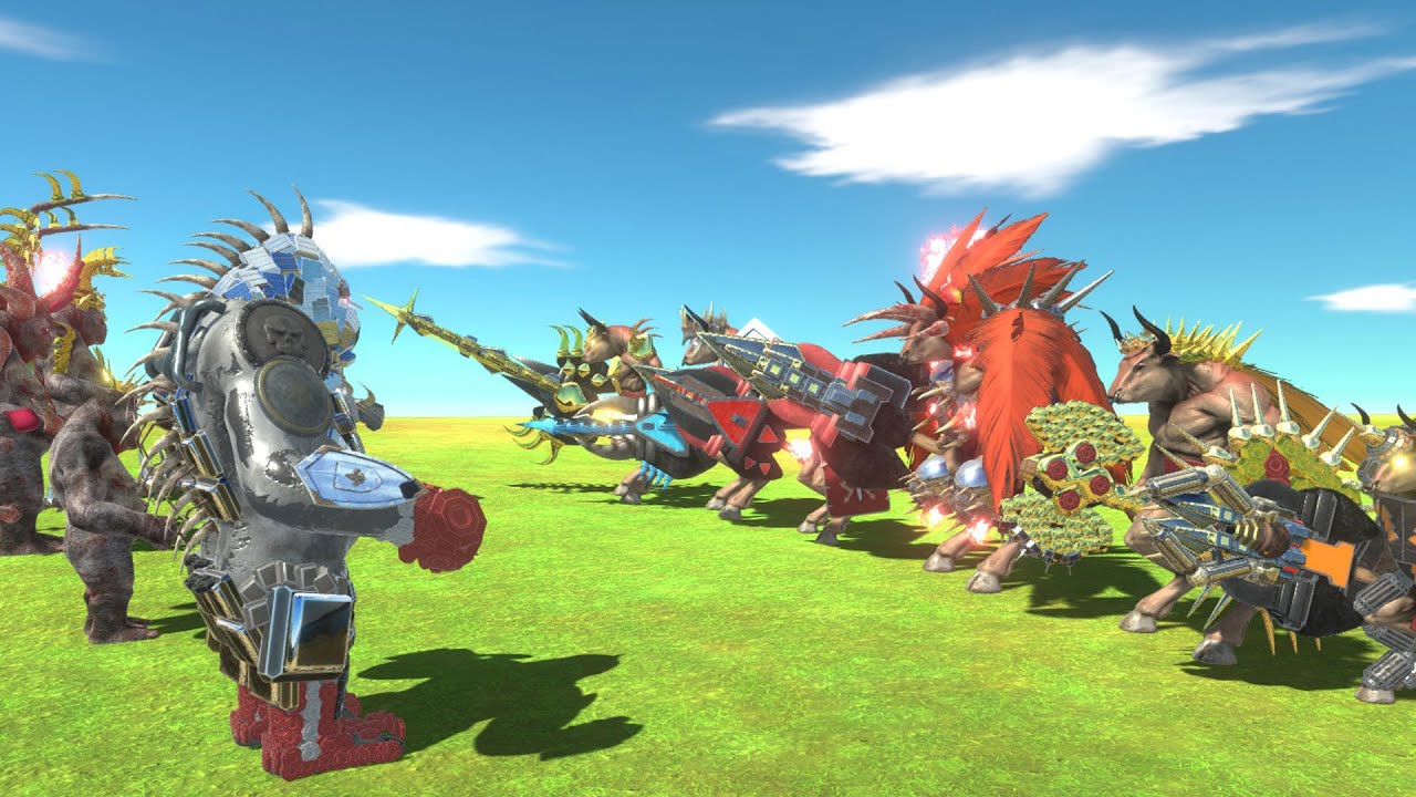 Minotaur of Evolution VS Goro of Evolution - Animal Revolt Battle Simulator