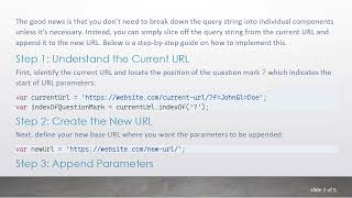 How to Copy URL Parameters from One URL to Another Using JavaScript