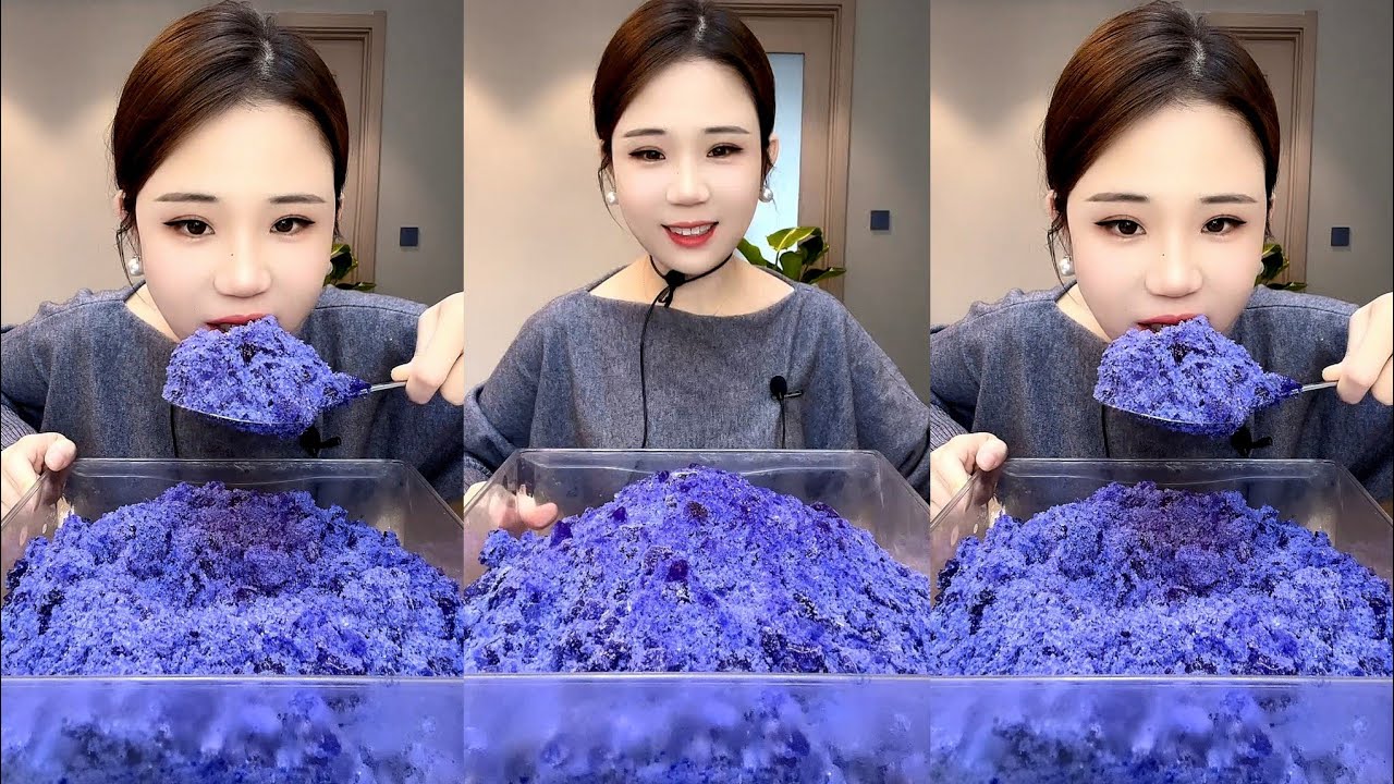 ASMR SHAVED ICE EATING YY 
