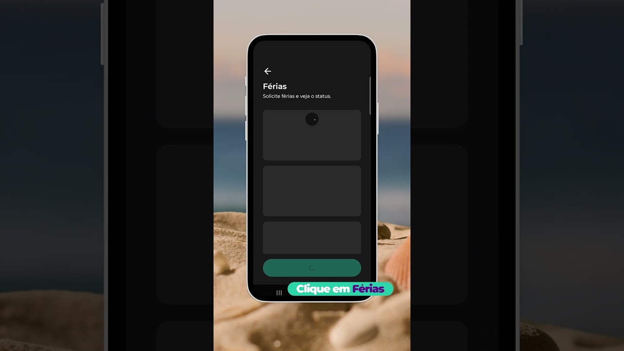 Solicitação de férias pelo app
