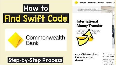 Find Swift Code Commonwealth | CommBank