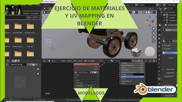Blender-11- Practica de materiales y UV mapping en blender