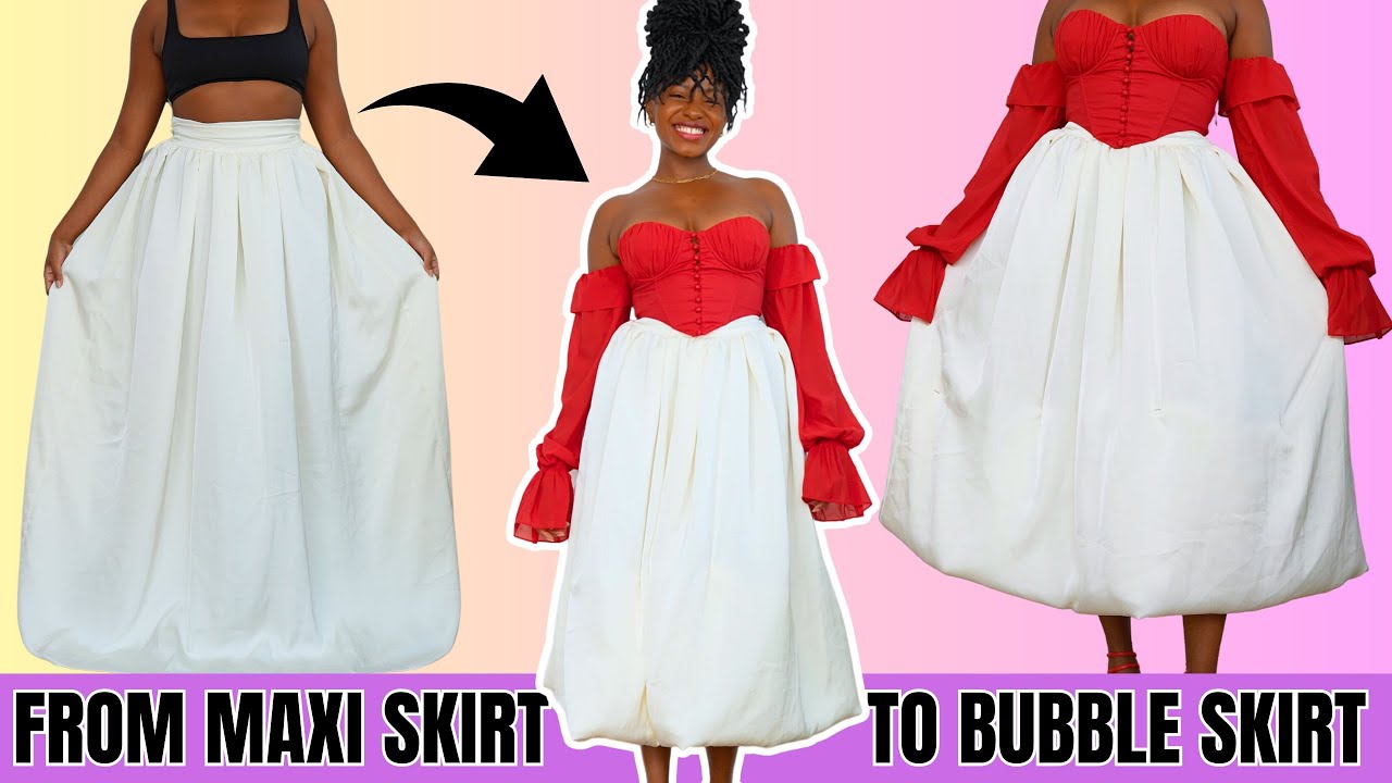 DIY NO SEW Bubble Skirt (SO Easy!)