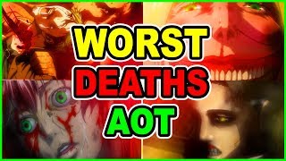 TOP 20 WORST Attack on Titan DEATHS