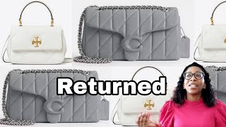 *Honest Opinion Why I Returned the Quilted Coach Tabby 26 & the Tory Burch Diamond Quilted Kira