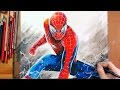 Speed drawing Spider man 스파이더맨 using colored pencil