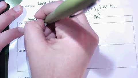 AP Study Session:  Integral Approximations (Riemann Sums, Trap Rule)