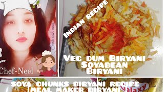soya biryani recipe | soya chunks biryani recipe | meal maker biryani indianfood cookwithneel