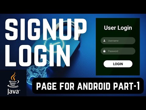 Create Signup Page And Login Page In Android Studio | SQLite Database In Android Studio | PART-1