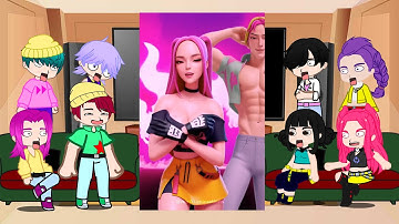 KPop Demon Hunters React To Themselves / TikToks + Memes / Huntrix & Saja Boys / Gacha React