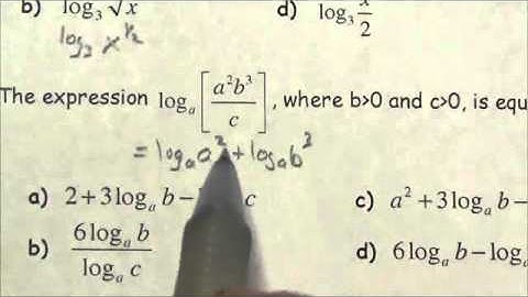 Math 30-2 Logarithms Review MC#15
