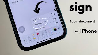 How to sign a document with markup in iPhone