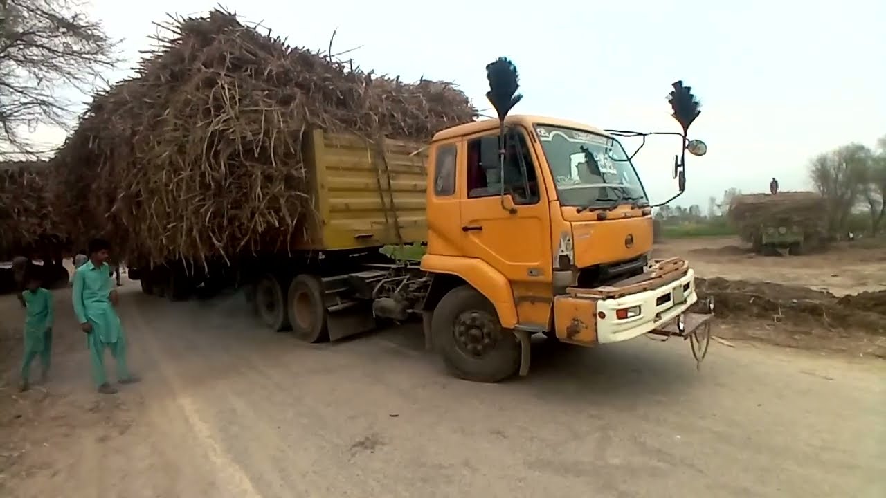 #2 #nissan 22 #wheeler #heavy #load in the #balance #up down #punjab #agriculture #farming 