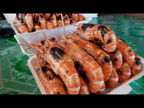 เจ้ญากุ้งเผาปากเกร็ด#Street Food Thailand