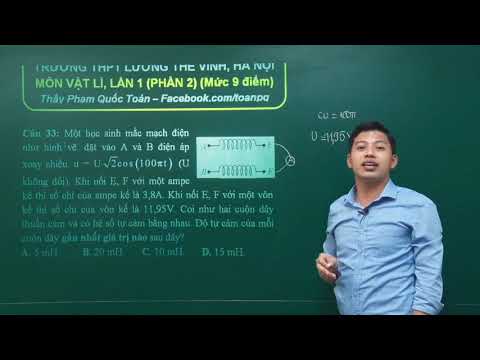 Video Đề thi thử THPTQG môn Vật lí Trường THPT Lương Thế... - YouTube