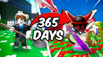 I Survived 365 Days In Bee Swarm Simulator