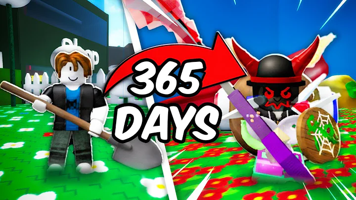 I Survived 365 Days In Bee Swarm Simulator