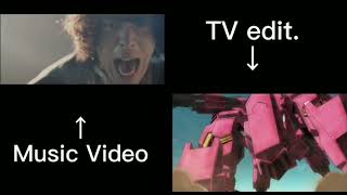 TVアニメ「機動戦士ガンダム　鉄血のオルフェンス」OP2主題歌2「Fighter」Music VibeoとTV editの比較