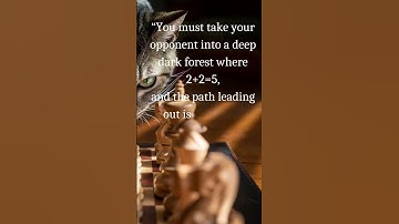 You must take your opponent into...