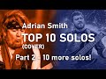 IRON MAIDEN - Adrian Smith TOP 10 SOLOS COVER - PART 2